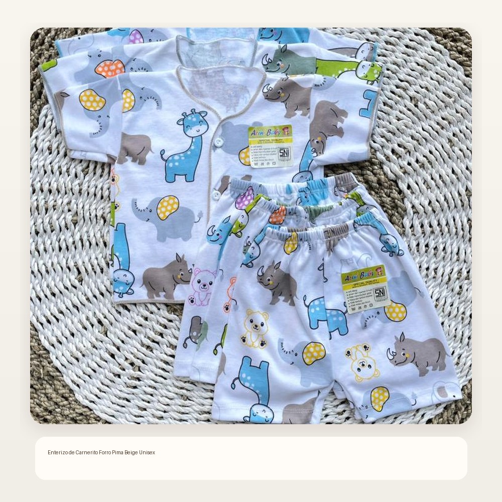 Enterizo de Carnerito Forro Pima Beige Unisex