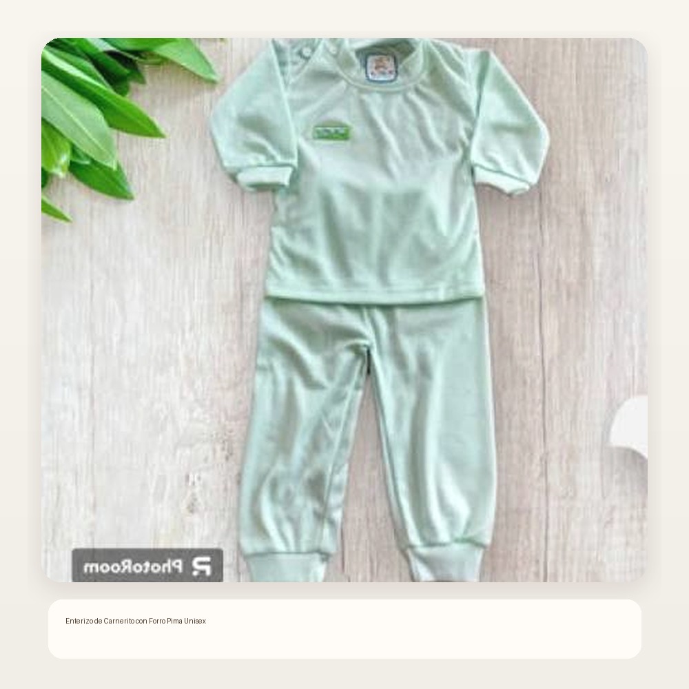 Enterizo de Carnerito con Forro Pima Unisex