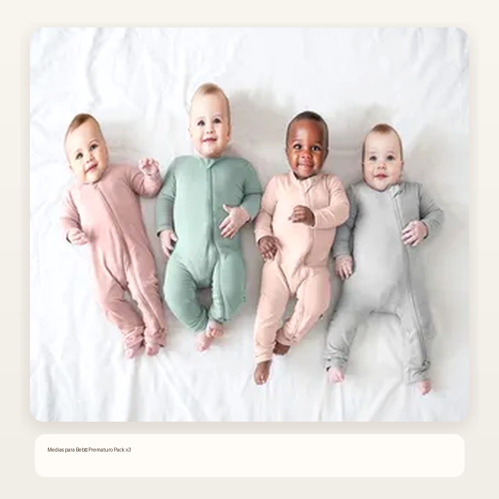 Medias para Bebé Prematuro Pack x3