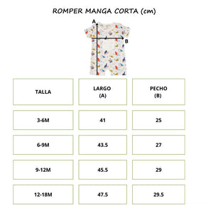 Romper de Bebé Manga Corta de Algodón - Niño